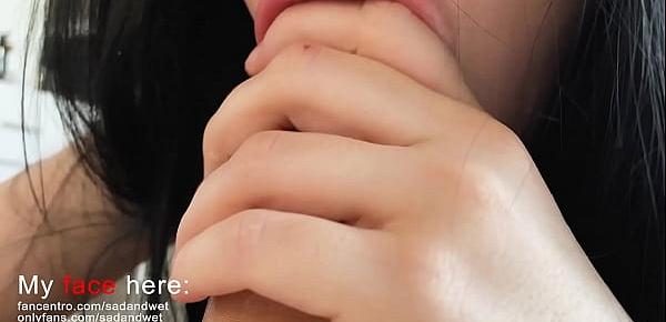  super close up blowjob, you can almost touch these lips